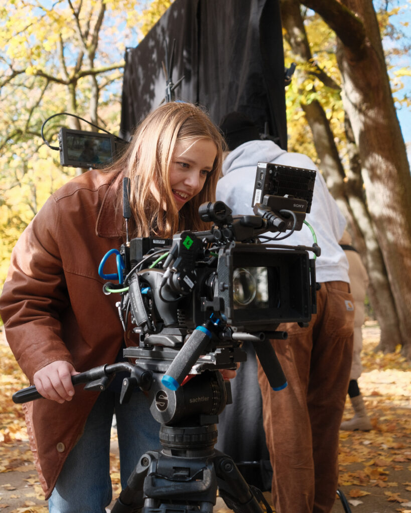 Nina Raab an der Kamera